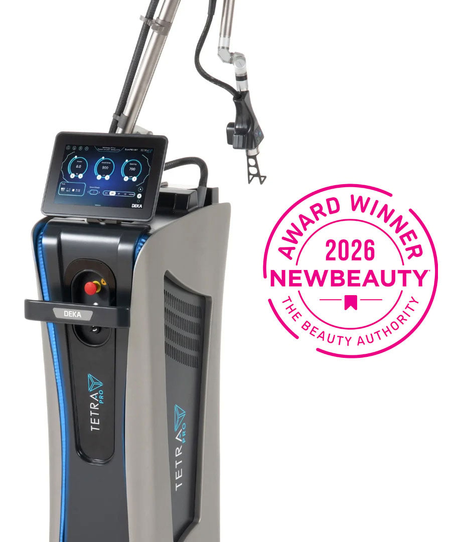 CO2 Laser TETRA PRO von DEKA mit dem Siegel Award Winner 2026 der NewBeauty Beauty Awards